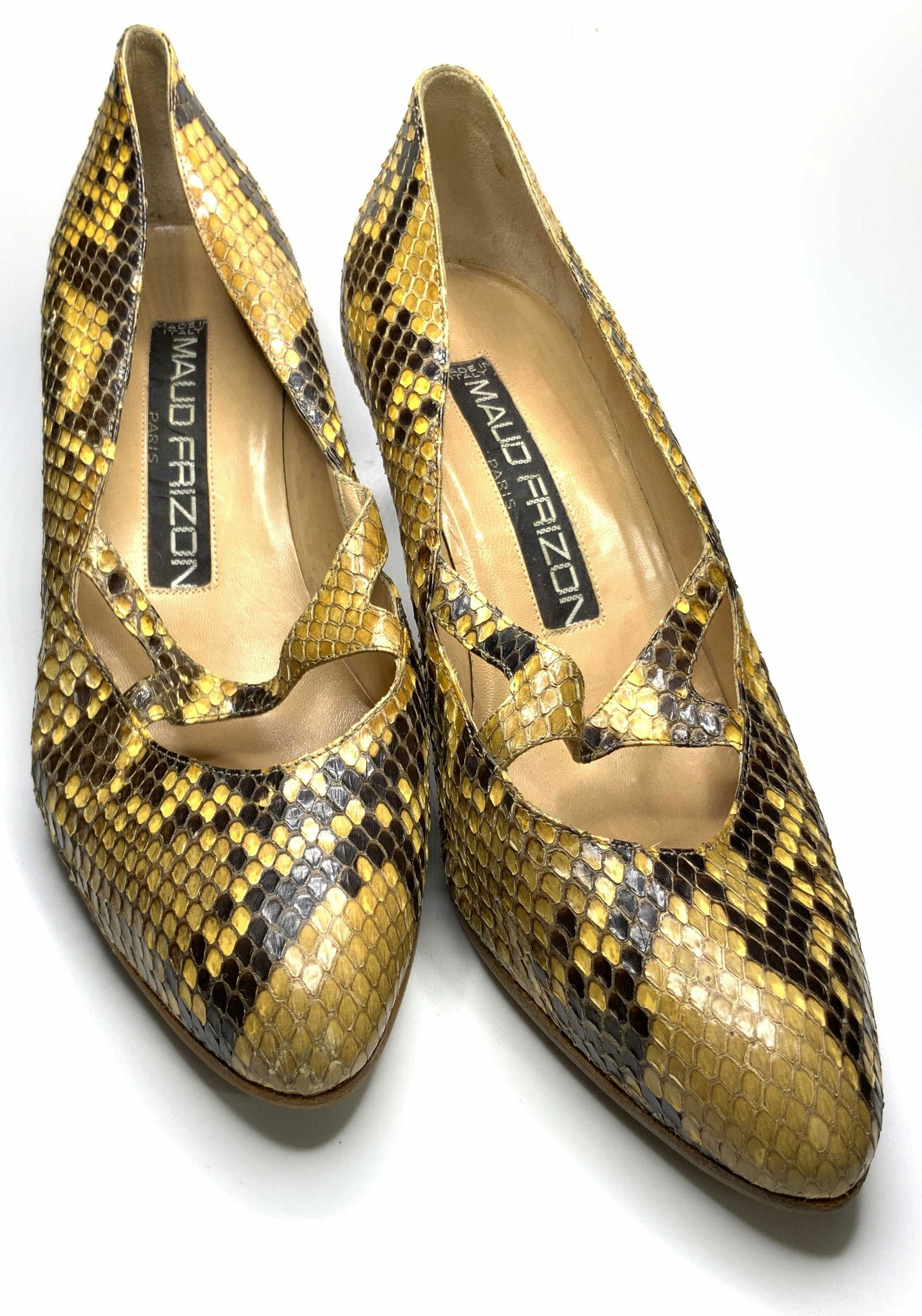 Vintage MAUD FRIZON Italian Snakeskin Heels (1 of 10)