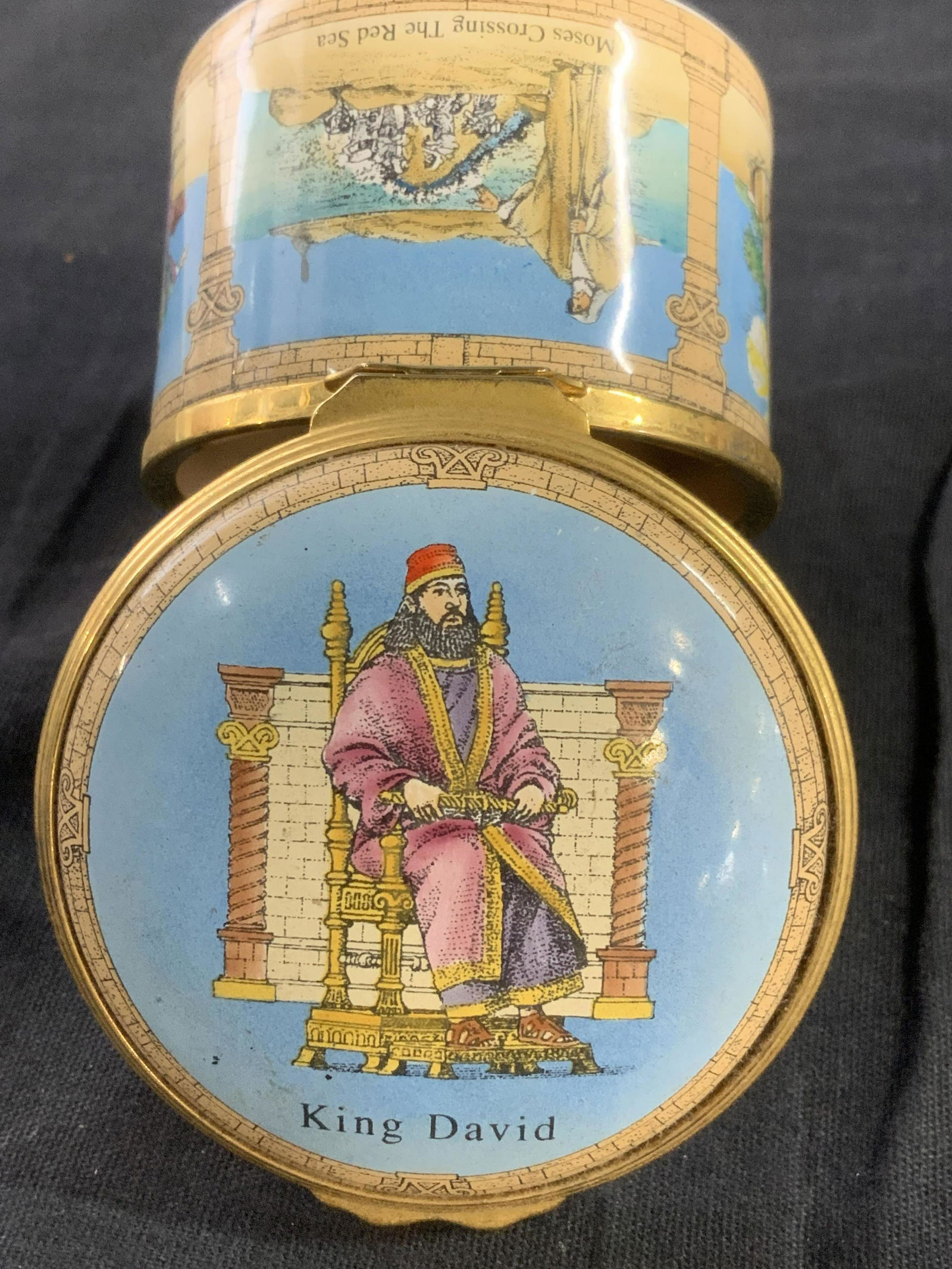King David Ltd Ed Enamel Trinket Box, England (1 of 9)