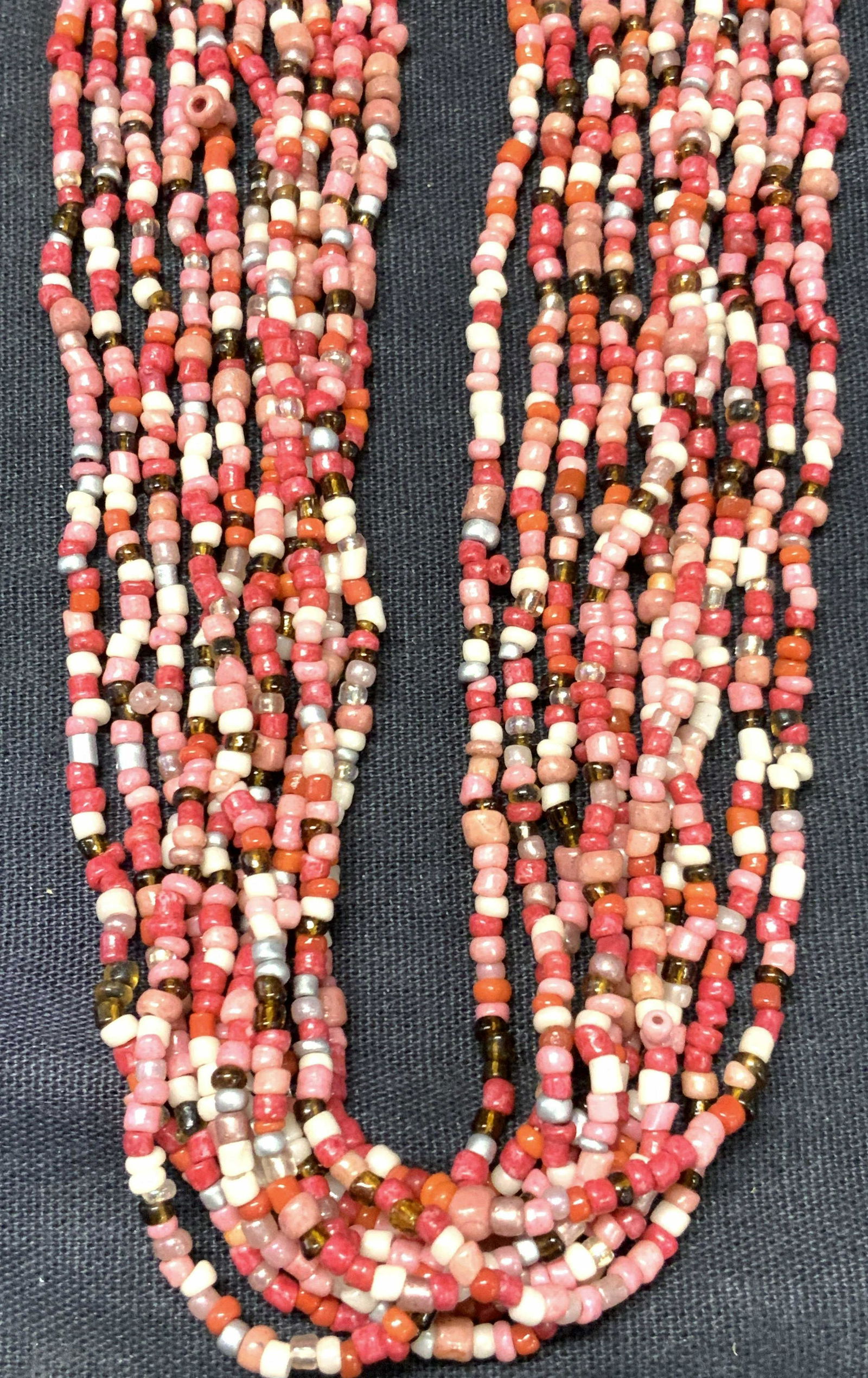 Pink Multi Strand Beaded Necklace, NWT (1 of 8)