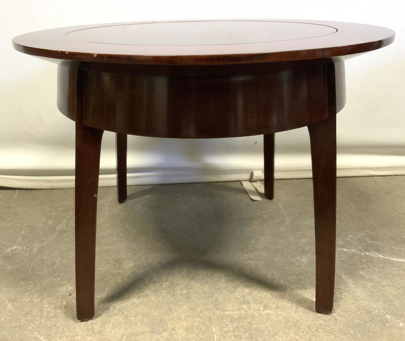 Low Circular Wooden Side Table (1 of 10)