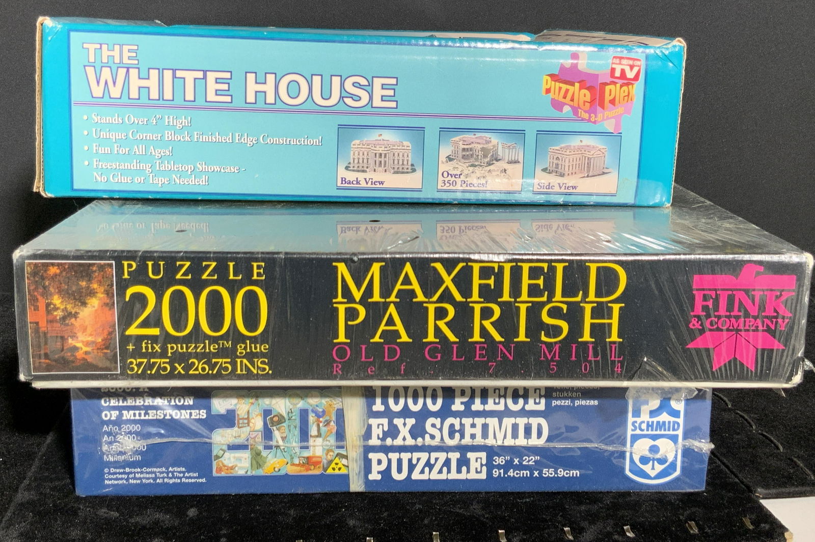 Lot 3 Boxed Puzzles, WHITE HOUSE & More (1 of 8)