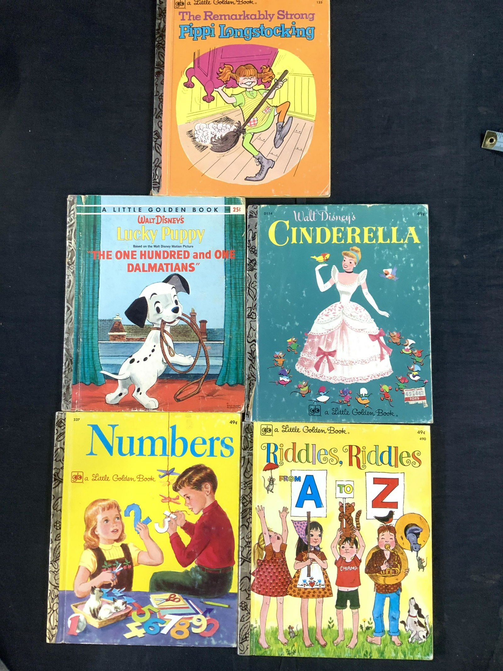 Lot 5 Vtg LITTLE GOLDEN BOOKS, Dalmatians, more (1 of 5)