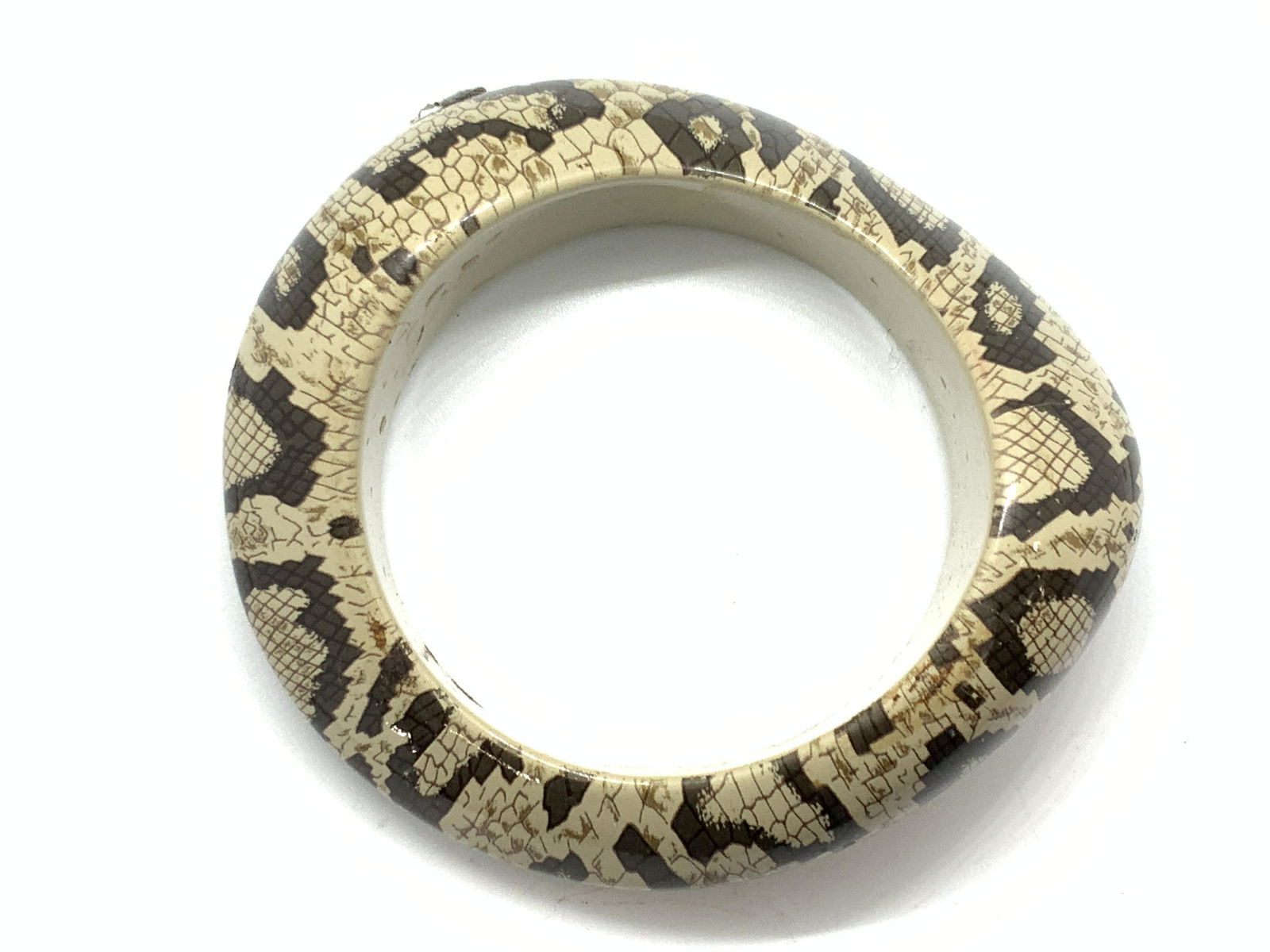 Chunky Abstract Snake Pattern Bangle (1 of 5)