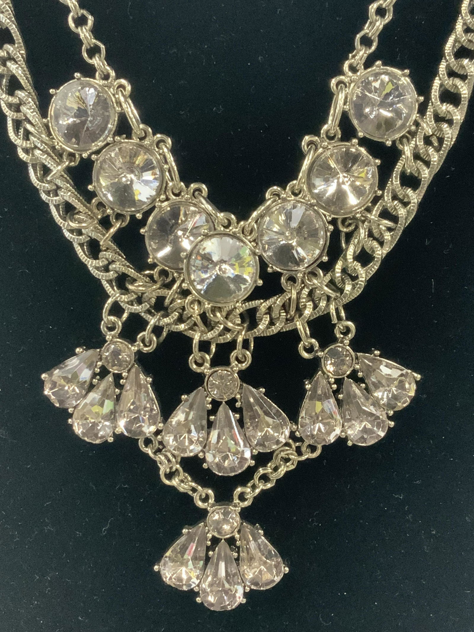 Banana Republic Rhinestone Bib Necklace (1 of 4)