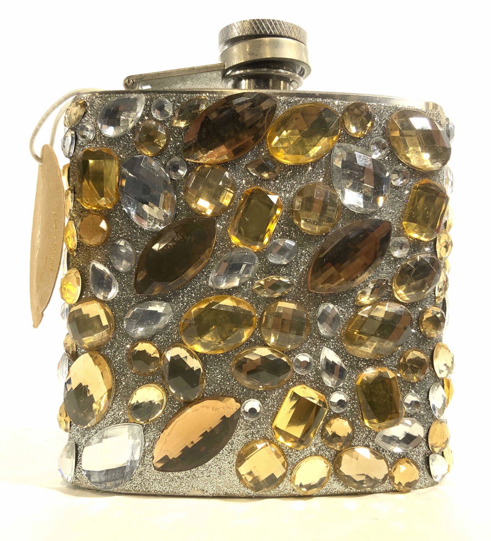 URBAN OUTFITTERS Rhinestone Metal Glittered Flask (1 of 9)