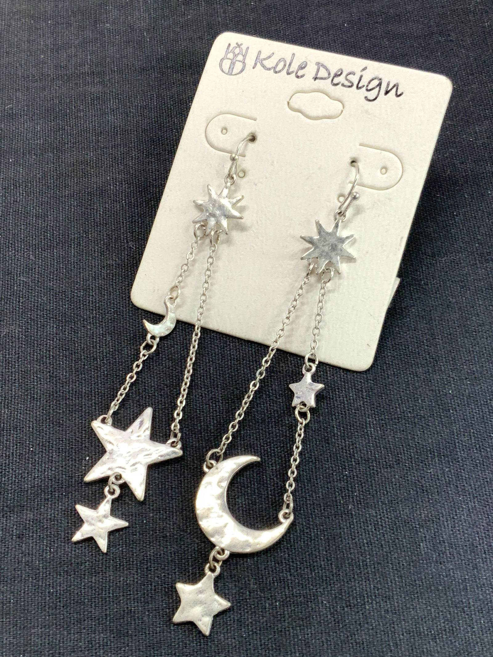Kole Designs Star & Moon Dangle Earrings (1 of 6)