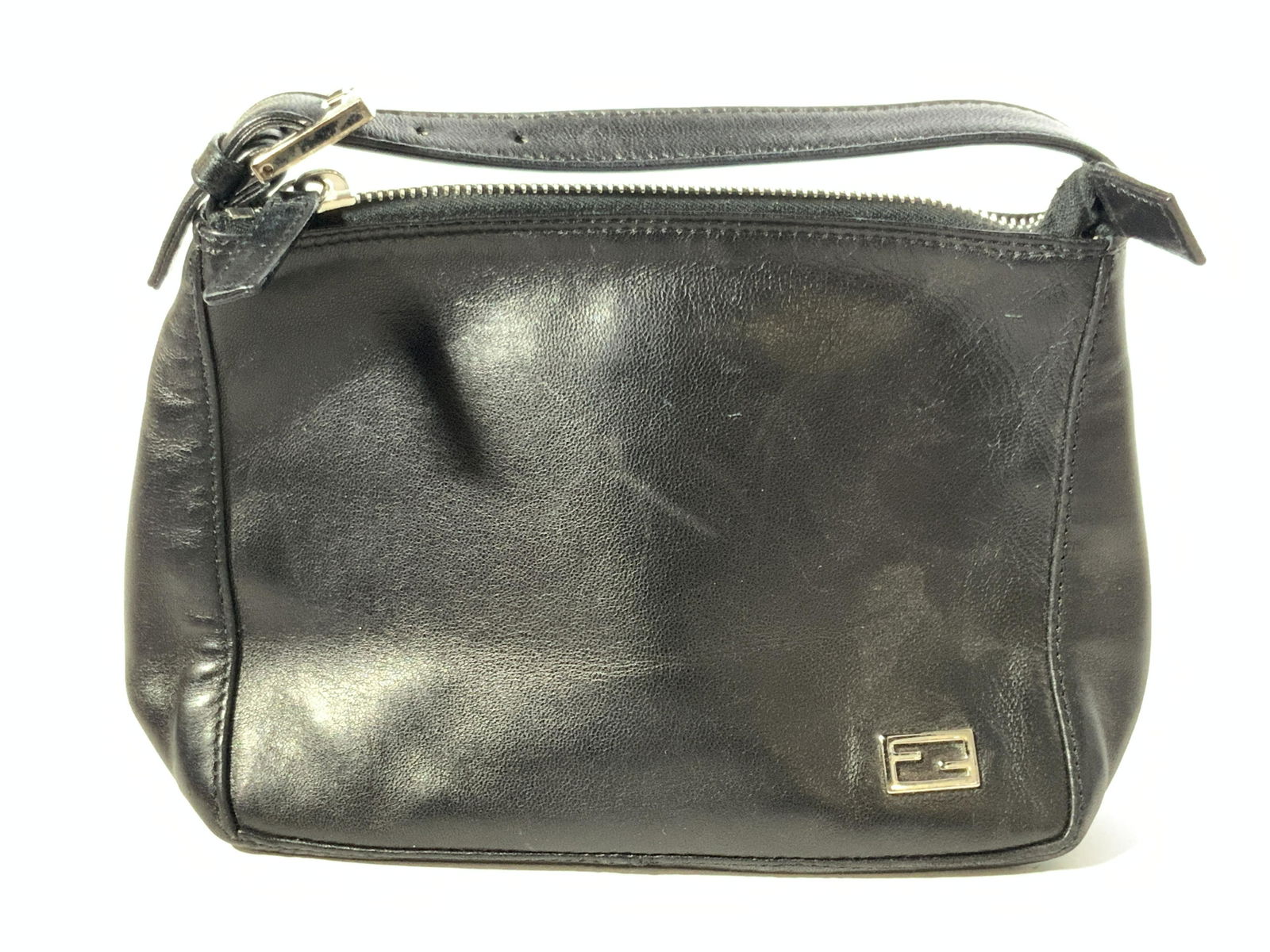 FENDI Black Leather Hand Bag (1 of 10)