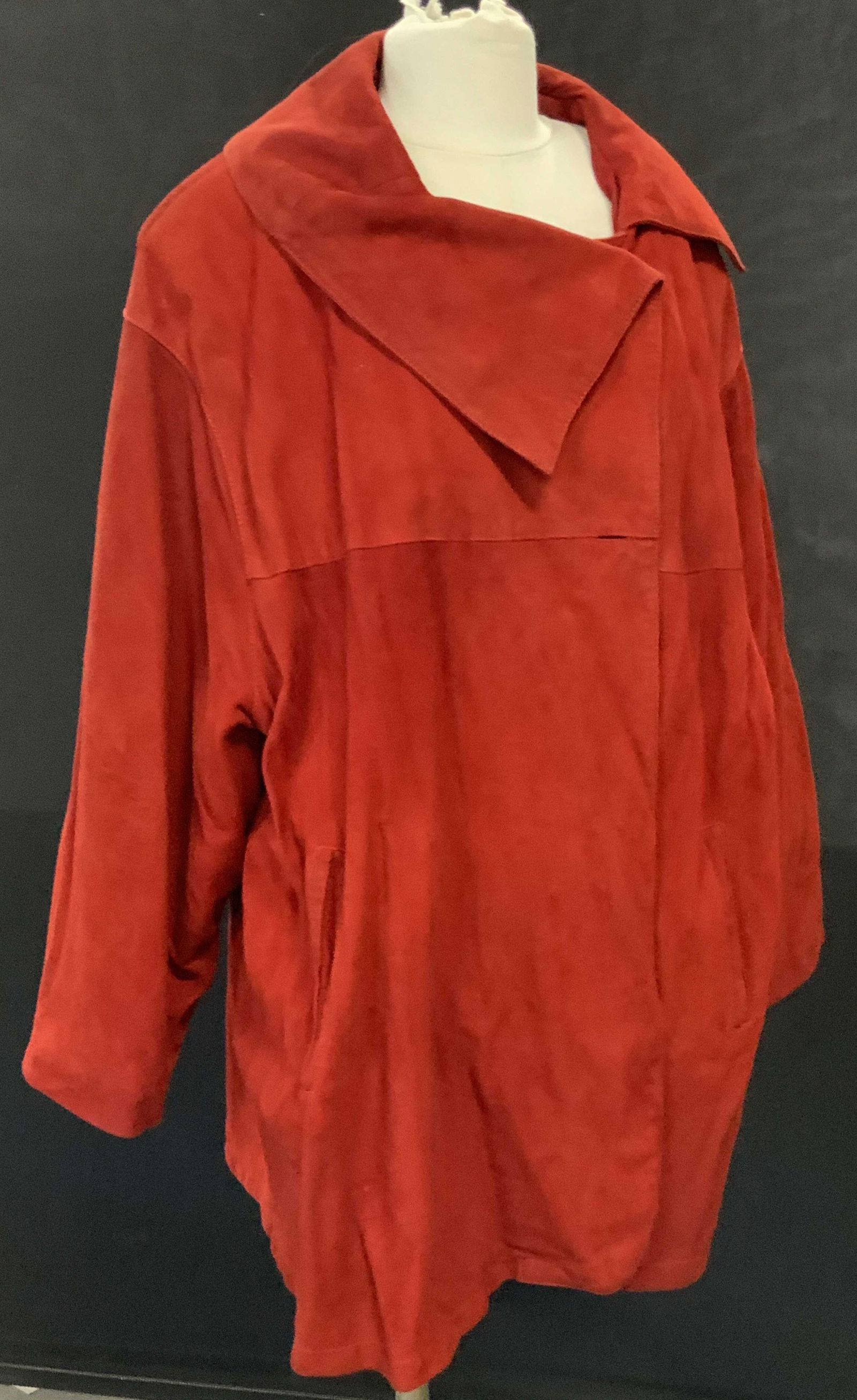 Vintage CASA LOPEZ BUENOS AIRES Red Suede Jacket (1 of 20)