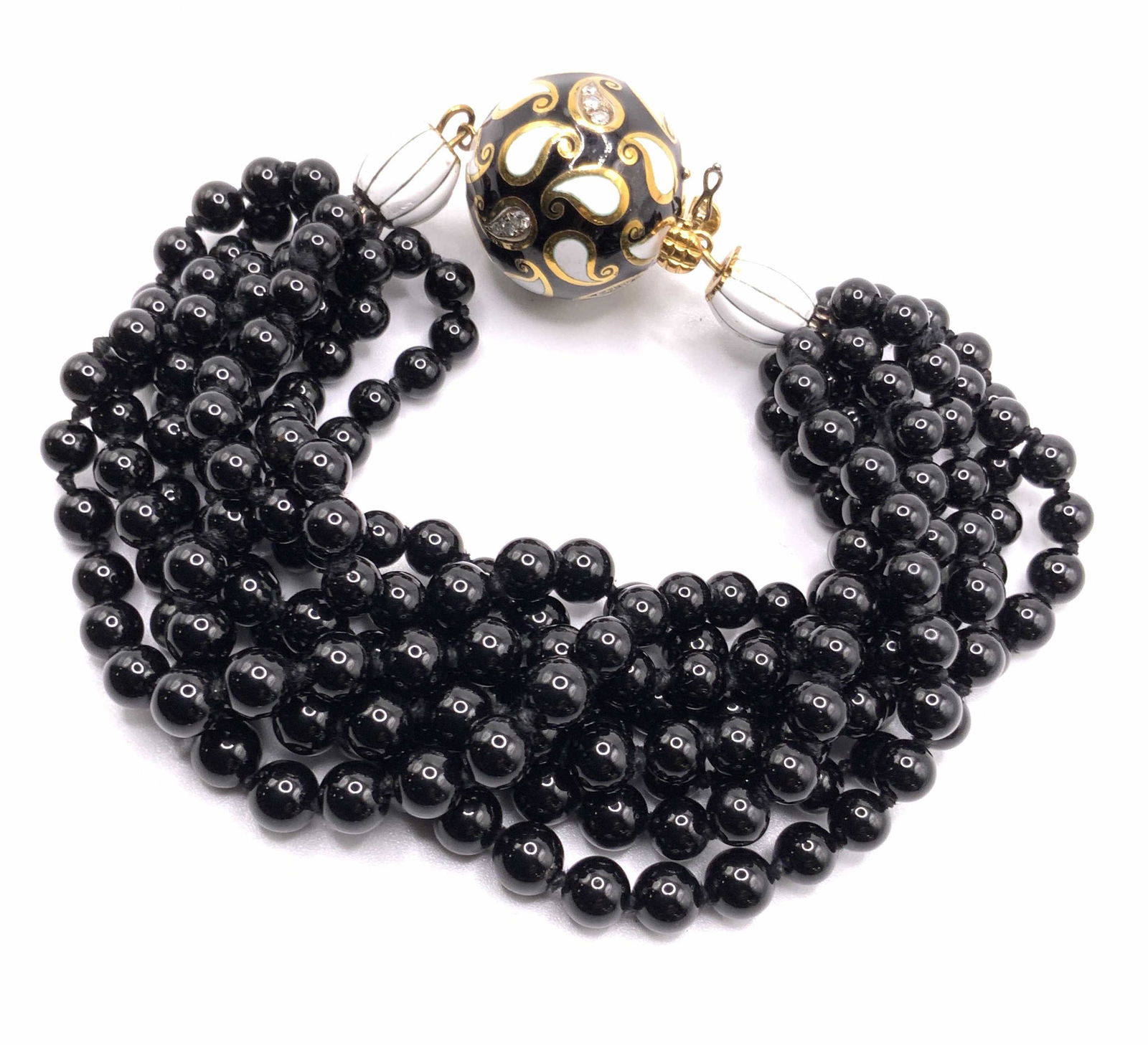 Vintage Multi Strand Beaded Statement Bracelet (1 of 8)