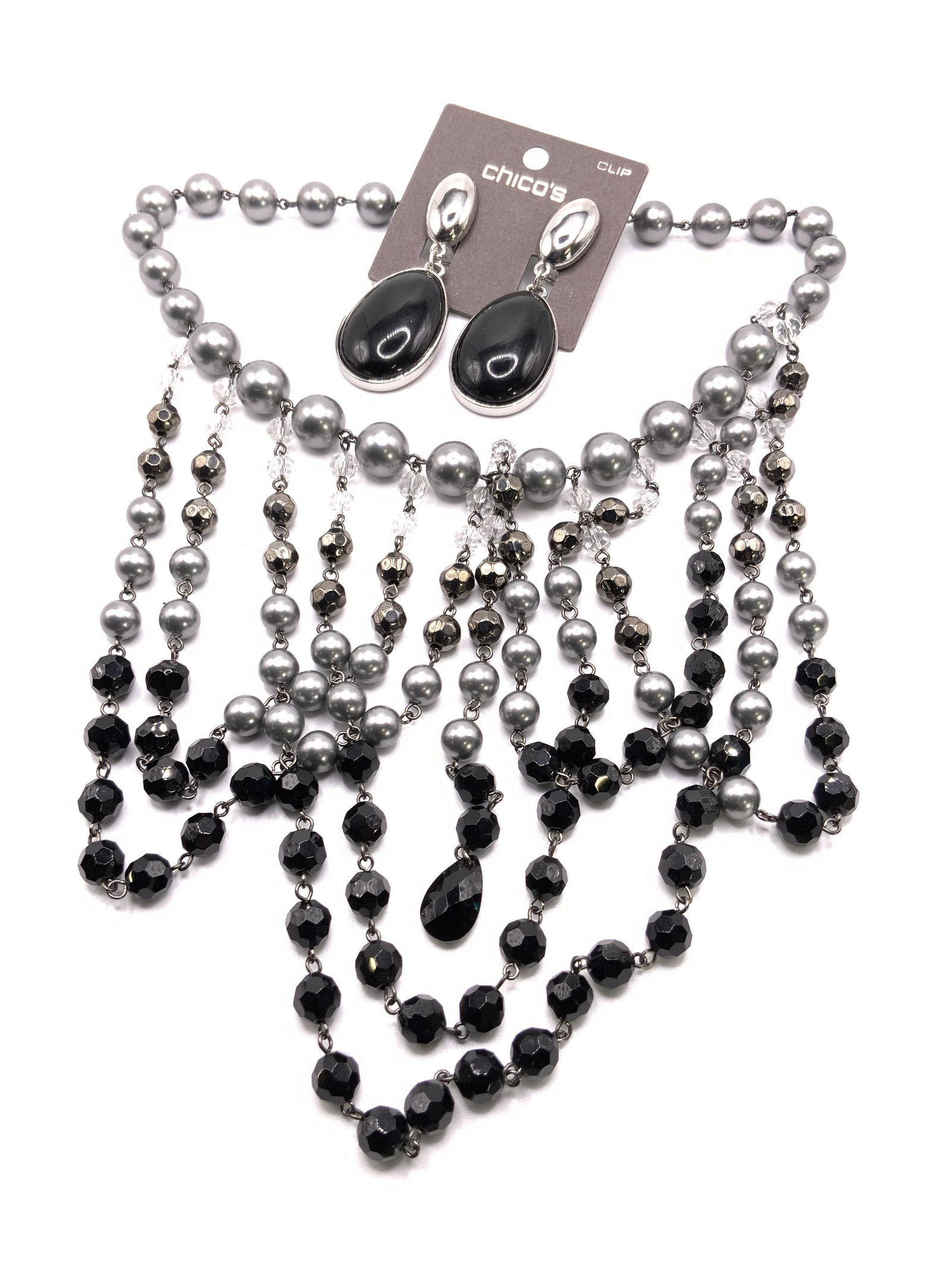 2pc NWT CHICOS & AV Signed Earrings & Necklace (1 of 9)