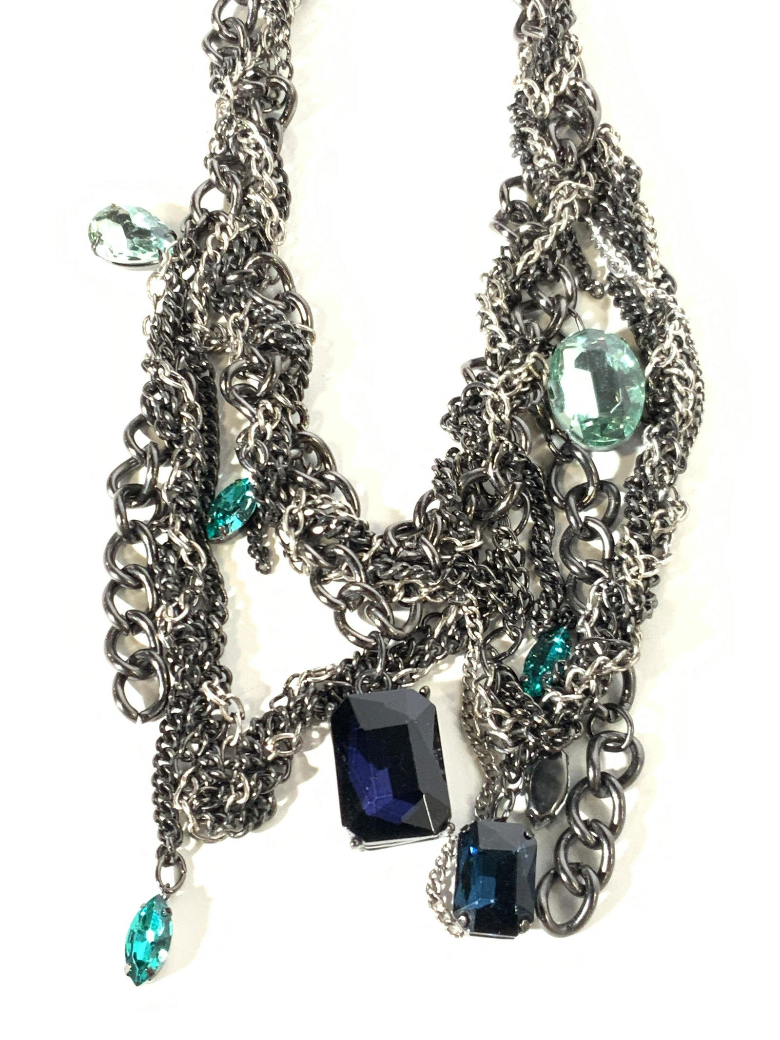 Chicos Signed Multi Chained Statement Necklace (1 of 4)