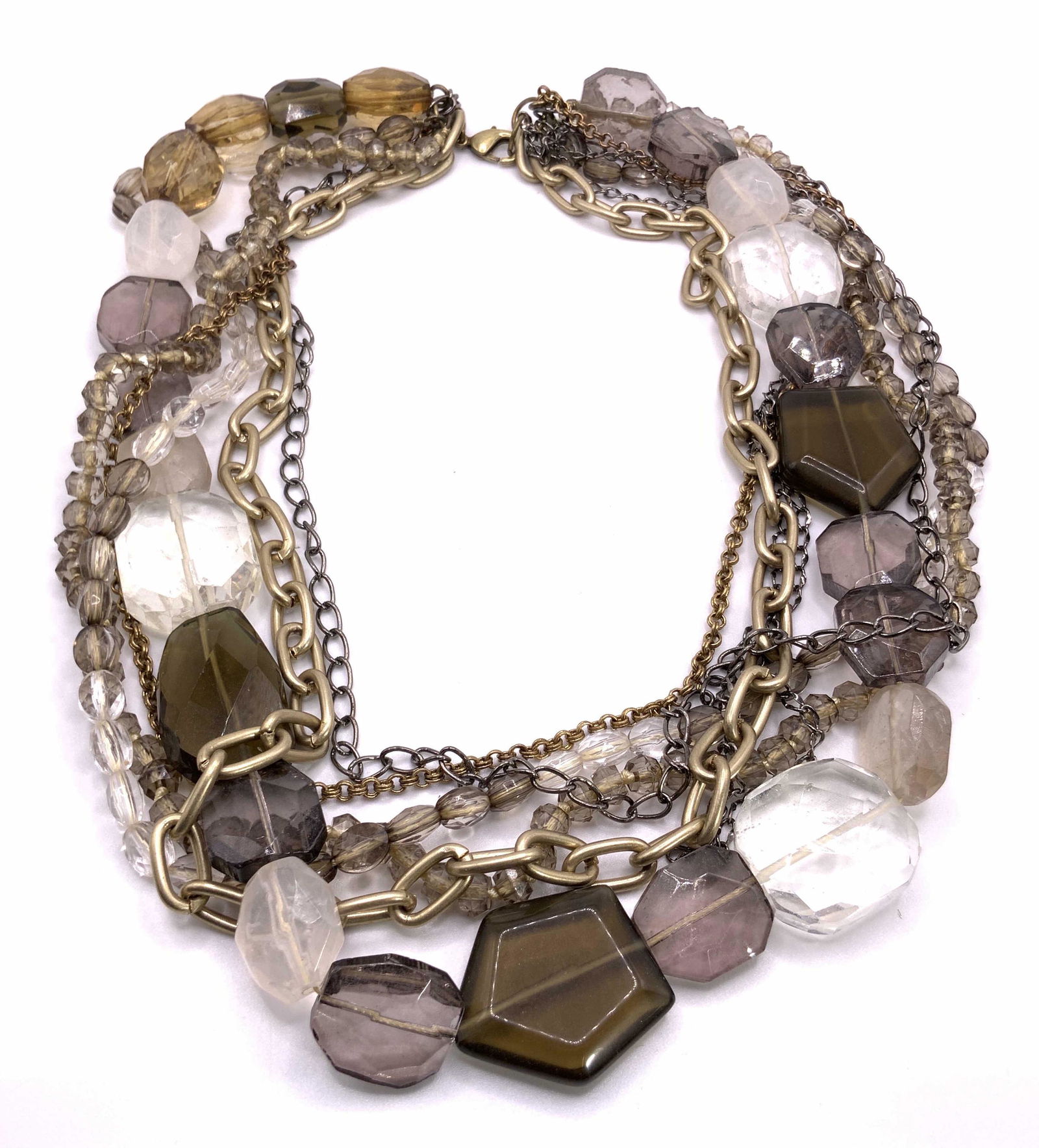 Vintage Chunky Multi Chain Necklace, Jewelry (1 of 8)