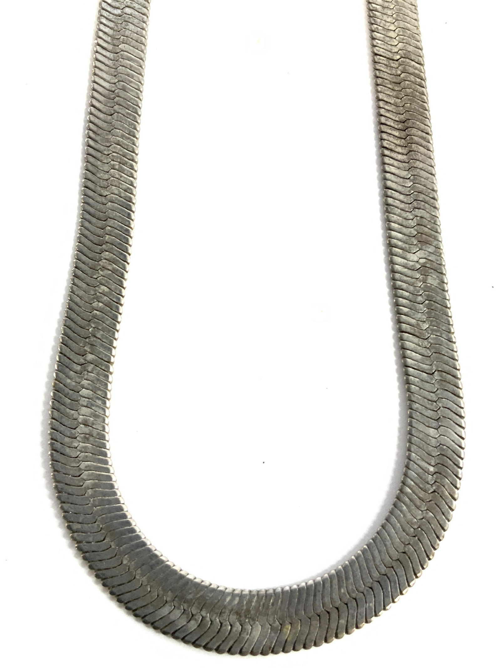 Claires Signed Silver Toned Snake Chain (1 of 7)
