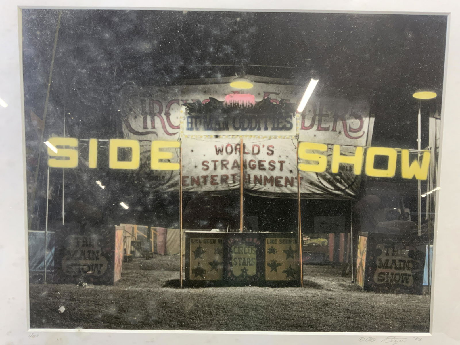 Signed Human Oddities Circus Stand Serigraph (1 of 7)