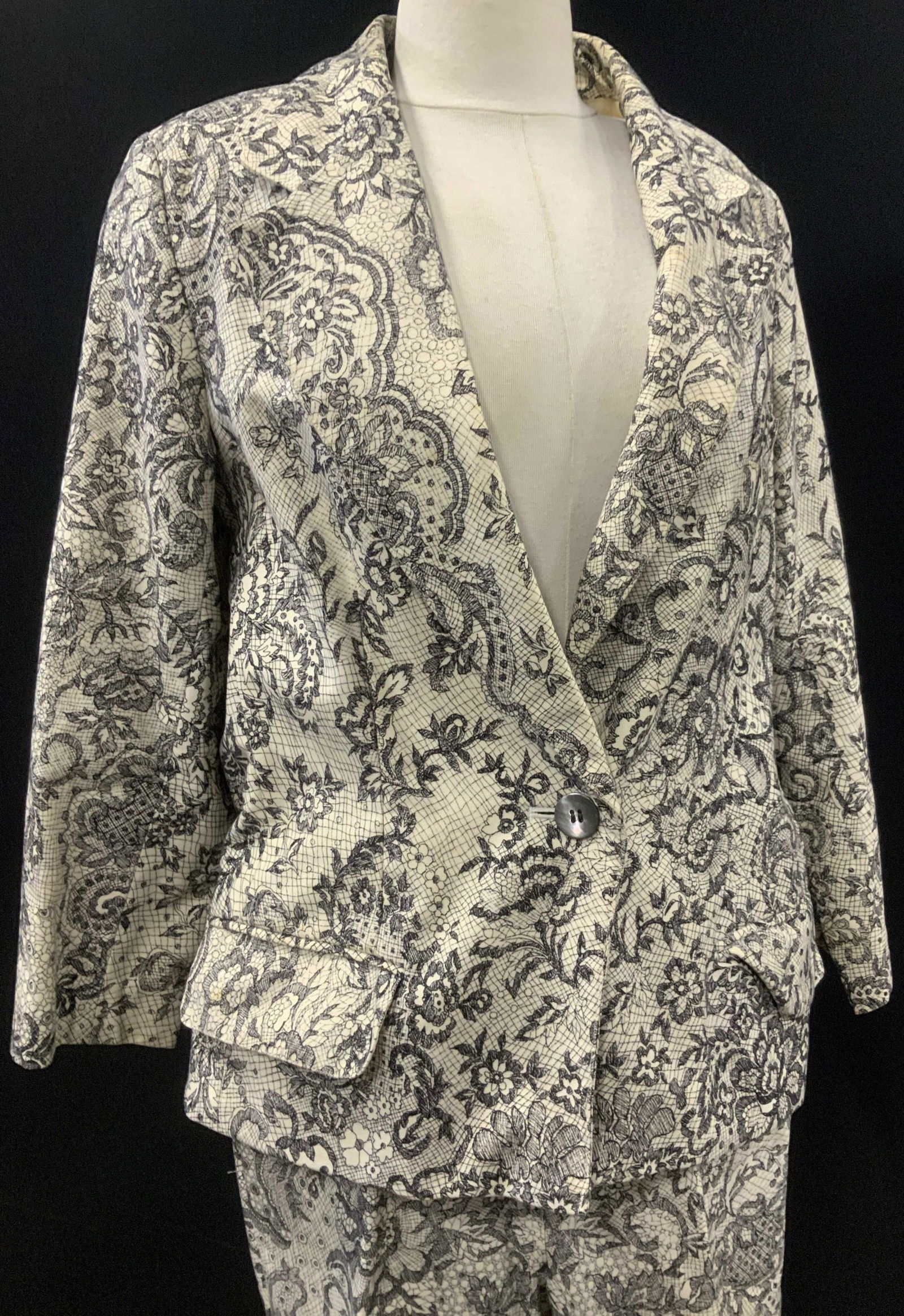 Emanuel UNGARO Vtg Cotton Pants Suit (1 of 7)