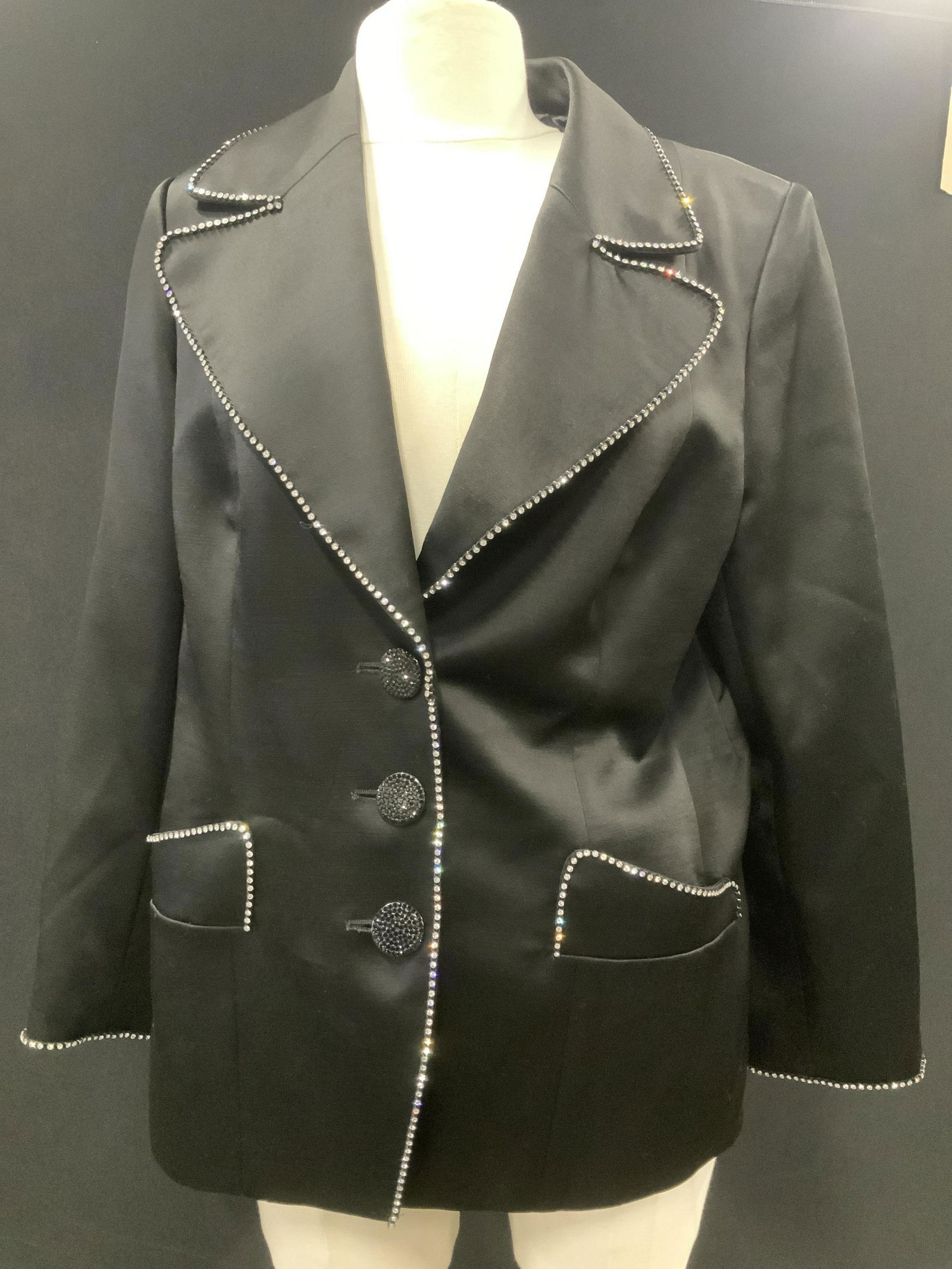 2 Piece Evening wear Pants Suit w Rhinestones (1 of 6)