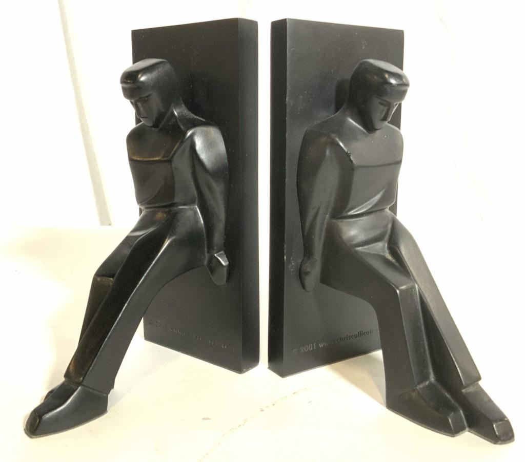 CHRIS COLLICOTT Composite Figural Bookends (1 of 9)