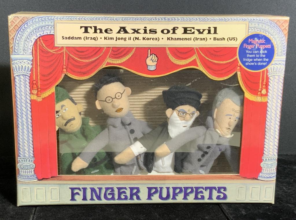 THE AXIS OF EVIL Magnetic Finger Puppets, Org Box (1 of 11)