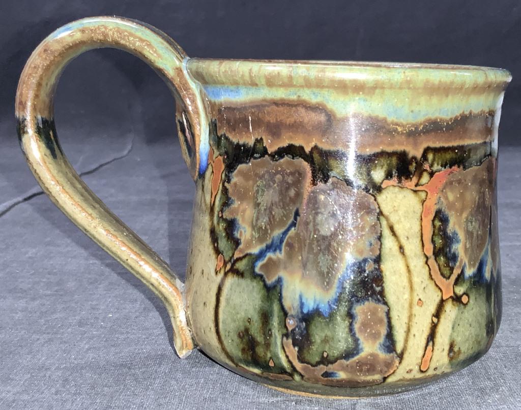 3 Signed Hand Crafted Ceramic Cups & Bowl (1 of 10)