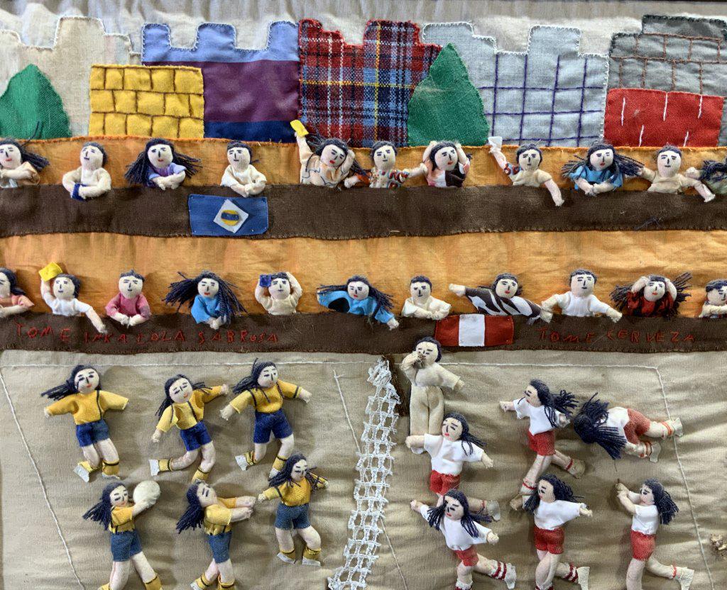 Framed Embroidered Peruvian Folk Art (1 of 6)