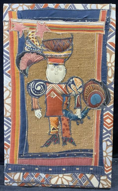 Stretched Embroidered Fabric Tuba Player (1 of 6)