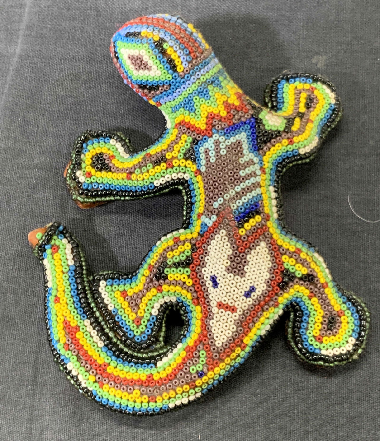 Huichol Beaded Lizard Folk Art (1 of 8)