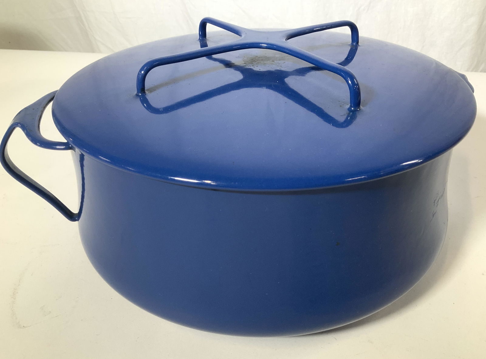 DANSK Blue Enamel Cooking Pot, France (1 of 7)