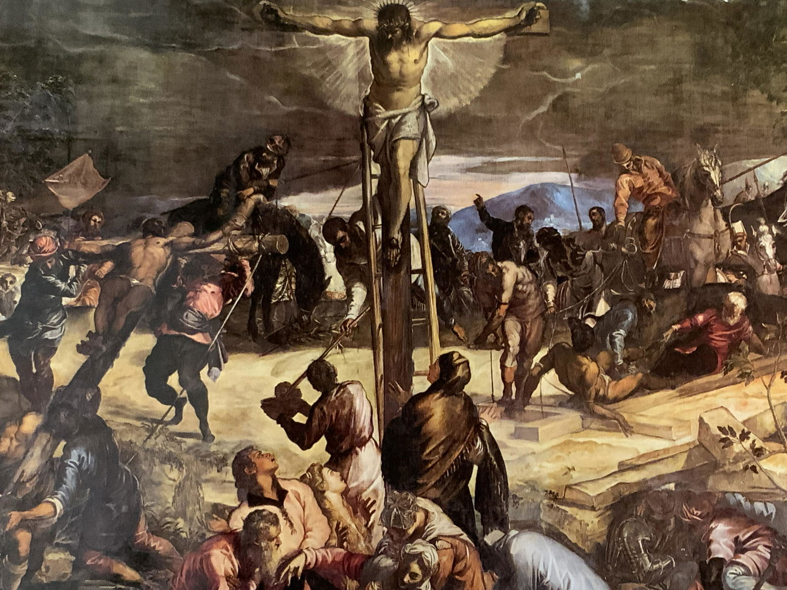 TINTORETTO Crucifixion 1565 Lithograph, Italy (1 of 5)