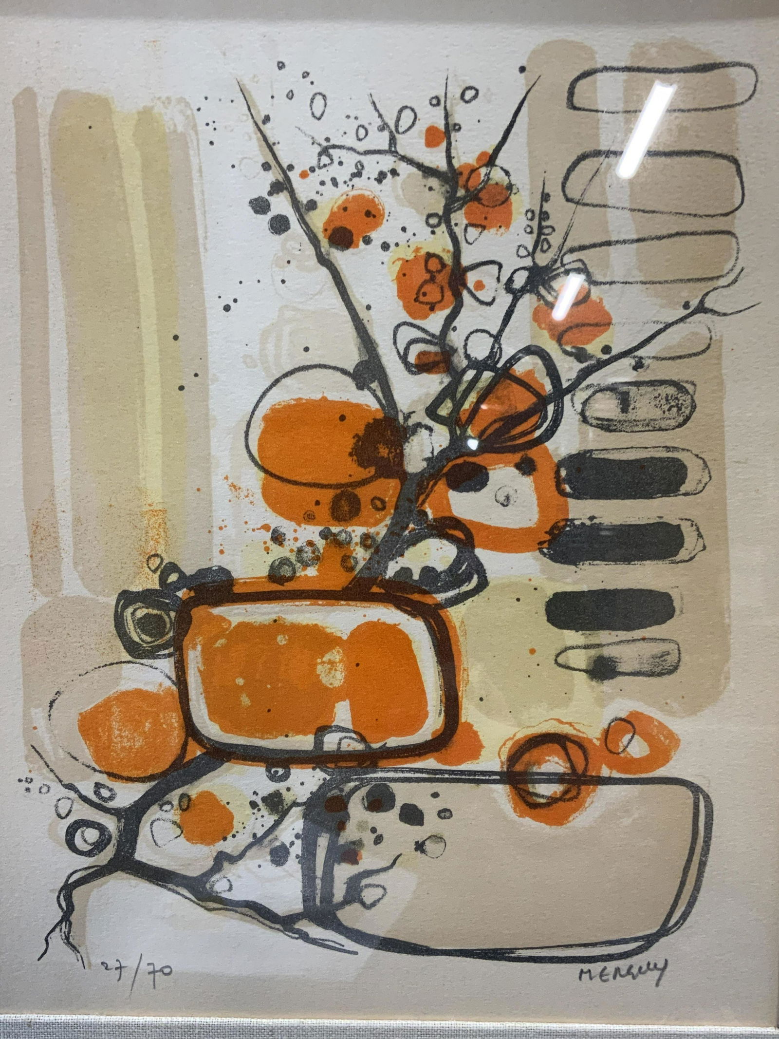 Signed Serigraph of Abstract Composition (1 of 9)