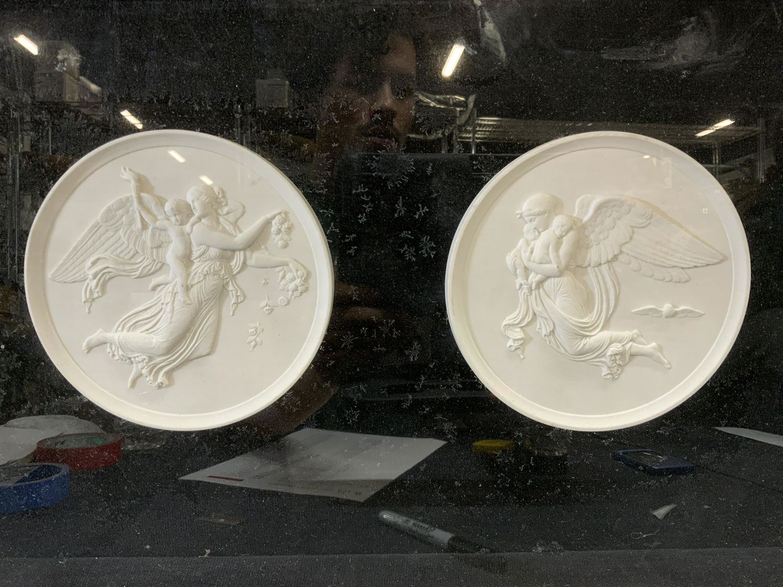 Framed Jasper ware Style Relief Plaques (1 of 7)