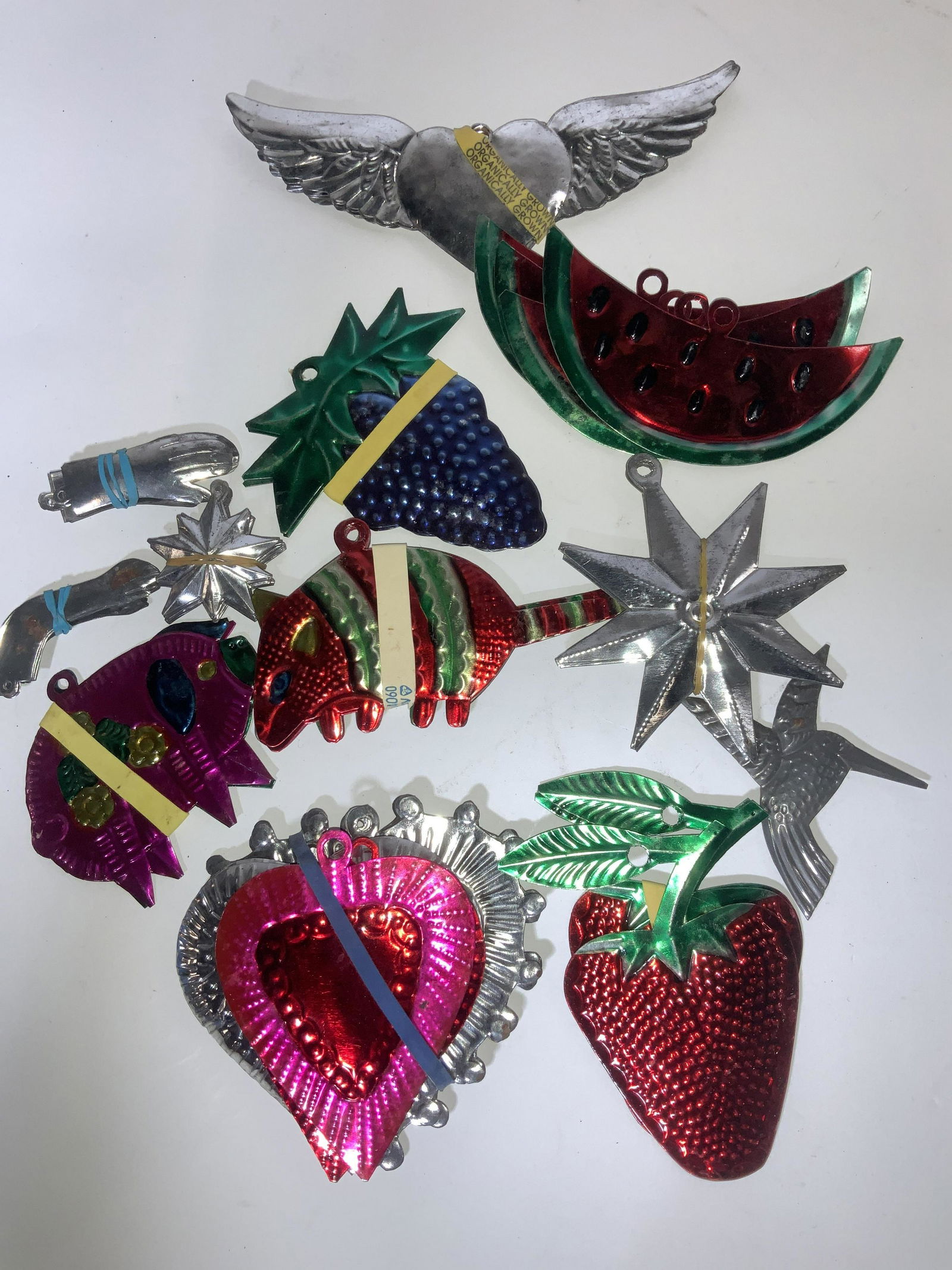 Mexican Hammered Tin Ornament Folk Art (1 of 5)