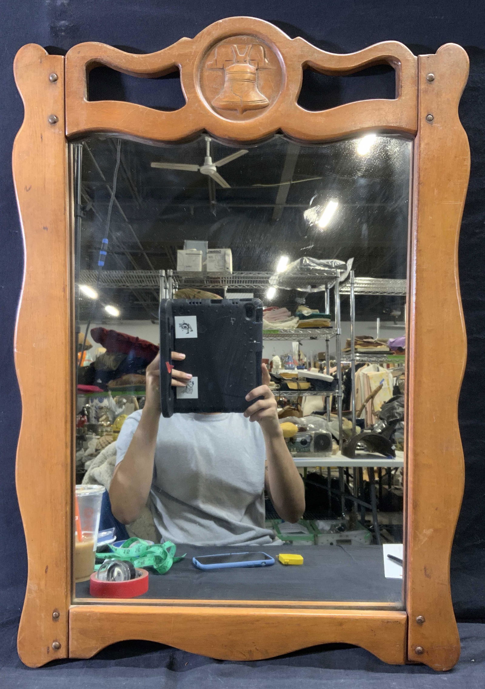 Liberty Bell Motif Wall Mirror (1 of 6)