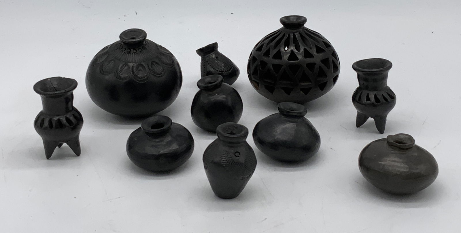 Lot Miniature Composite Vases (1 of 4)