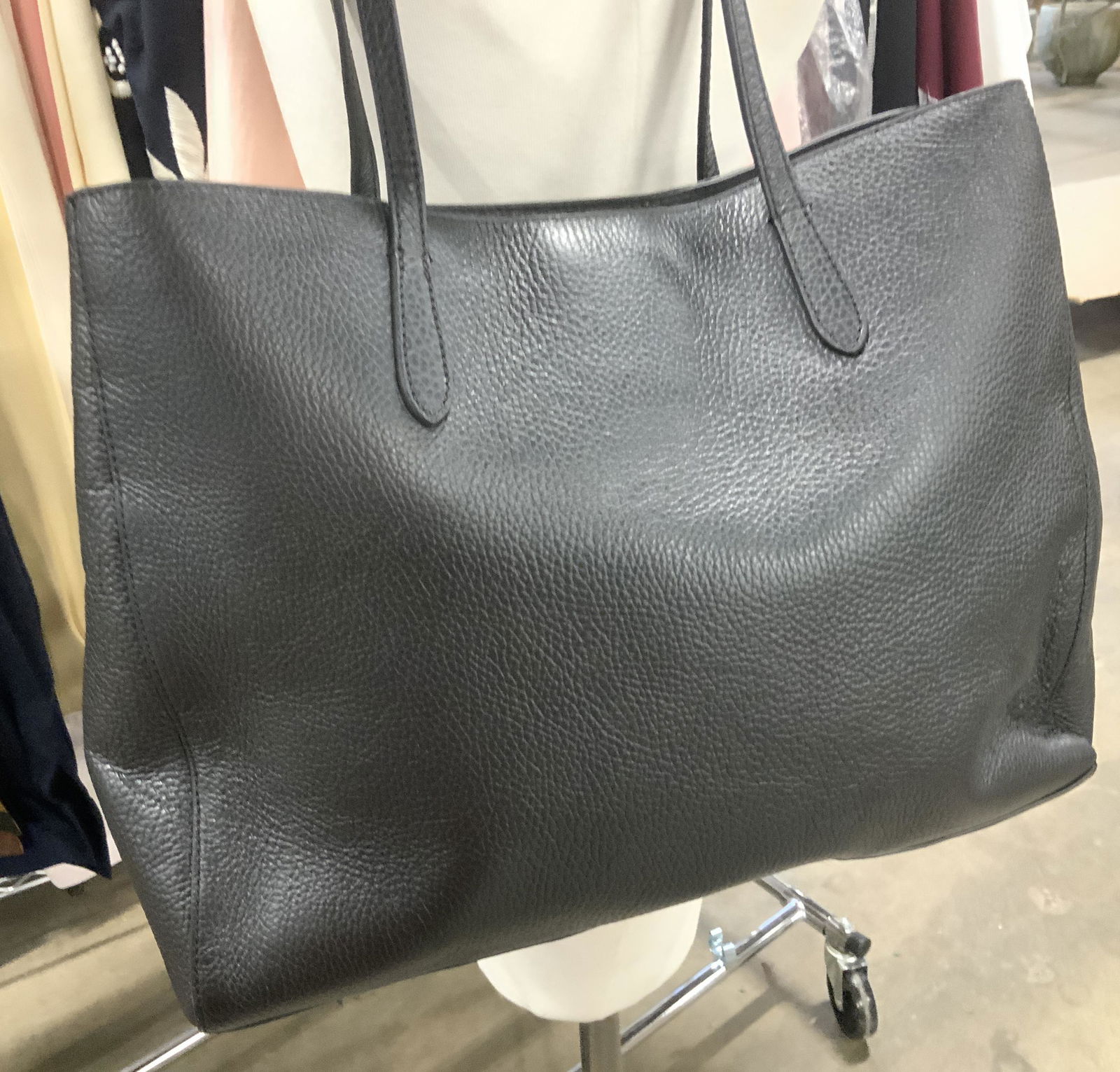 Banana Republic Pebbled Leather Tote, NWT (1 of 6)