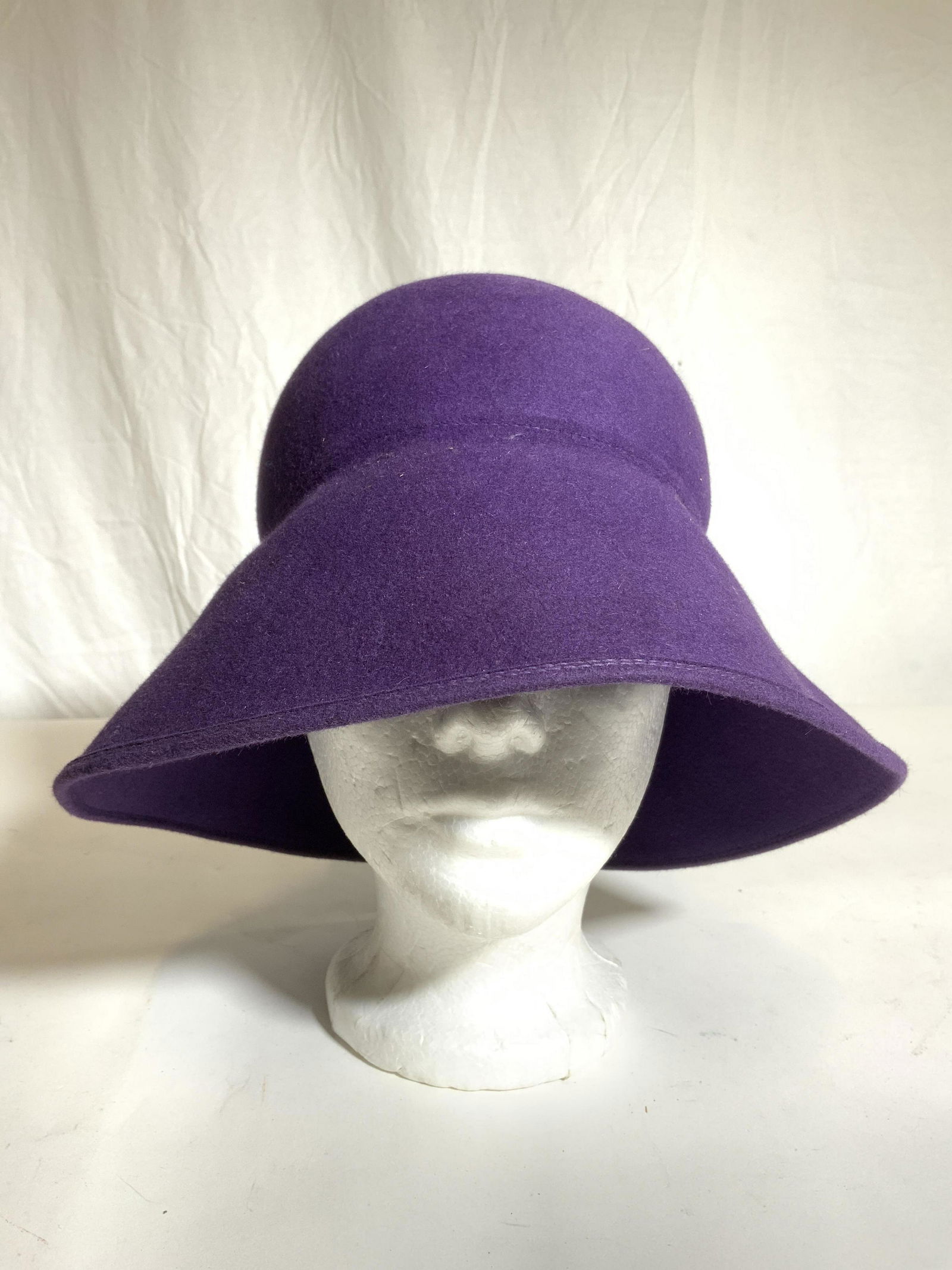 PATRICIA UNDERWOOD Purple Wool Hat (1 of 8)