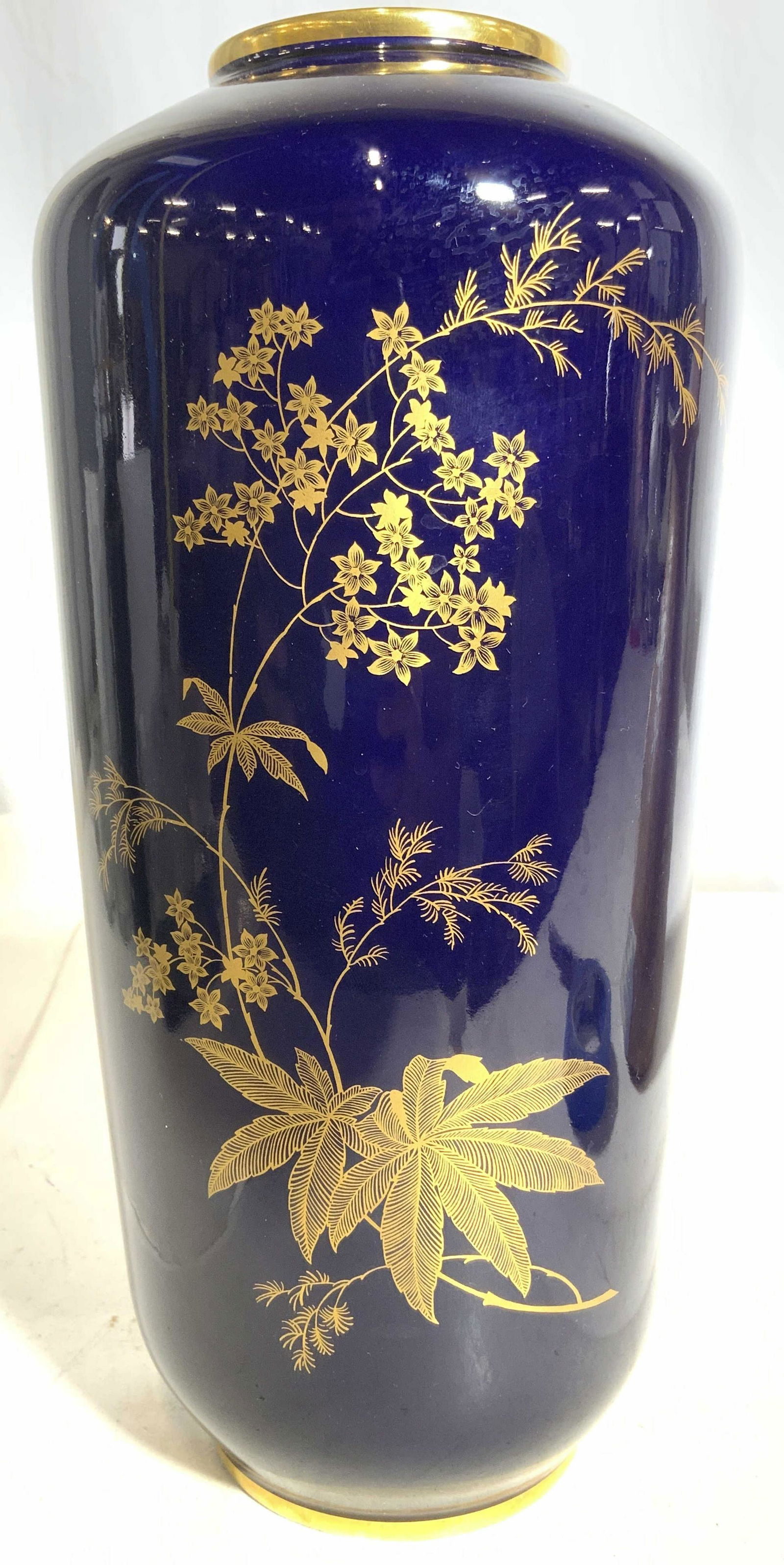 LINDNER BAVARIA ECHT Cobalt Karin Porcelain Vase (1 of 10)