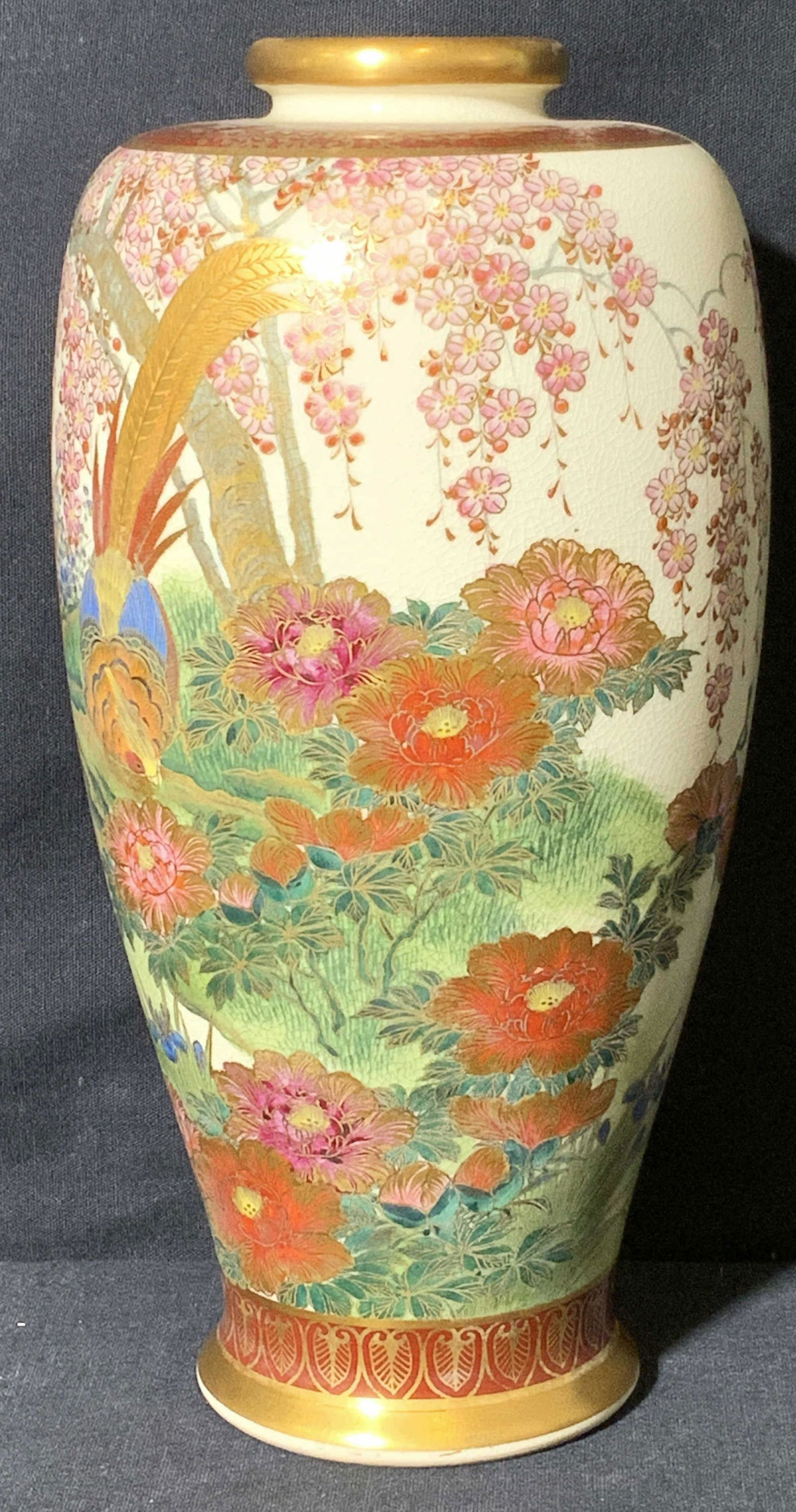 Porcelain China Gilded & Floral Motif Vase (1 of 8)