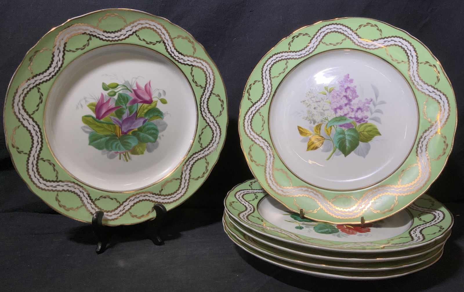 J&y Crossman Set 6 Hand Painted English China (1 of 15)
