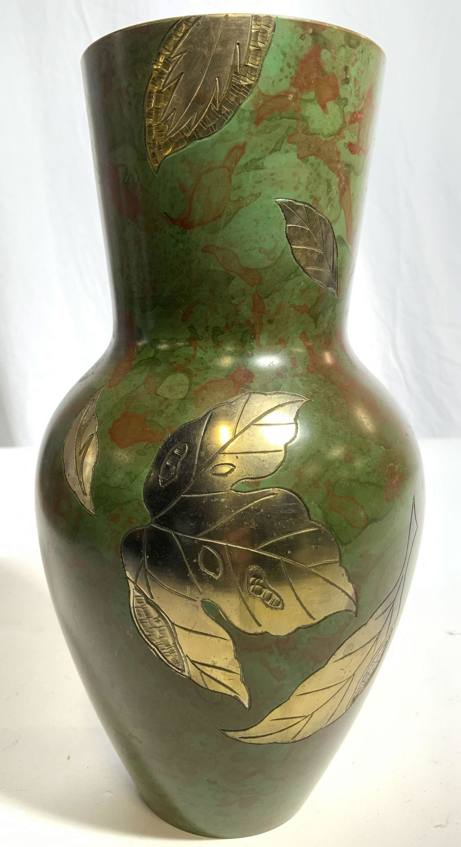 Trademarked Asian Brass Vase Vessel (1 of 10)