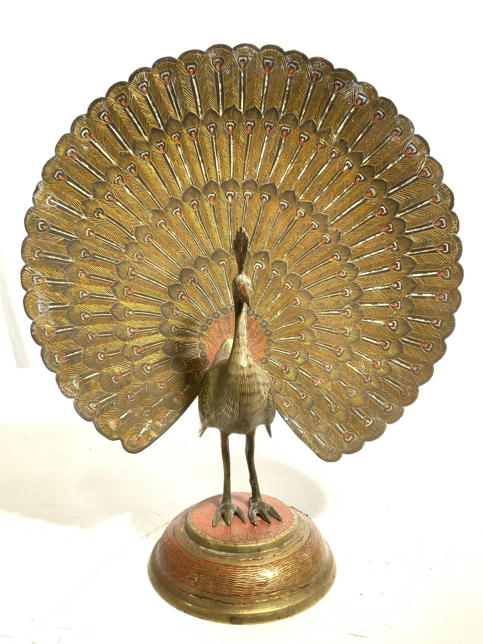 Vintage Asian Brass Peacock Figure (1 of 10)
