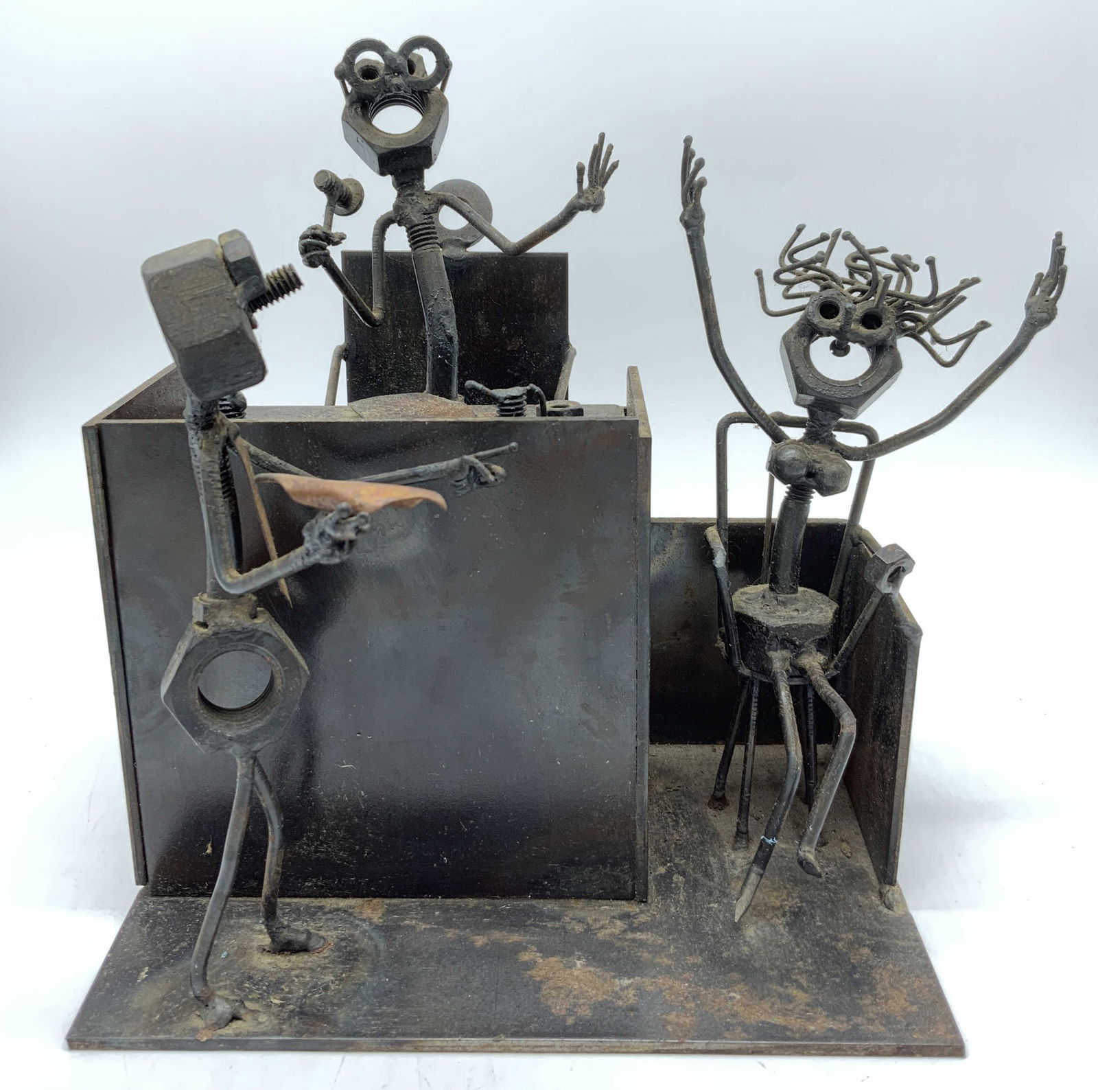 DENNIS AARONS Vintage Metal Assemblage Sculpture (1 of 10)