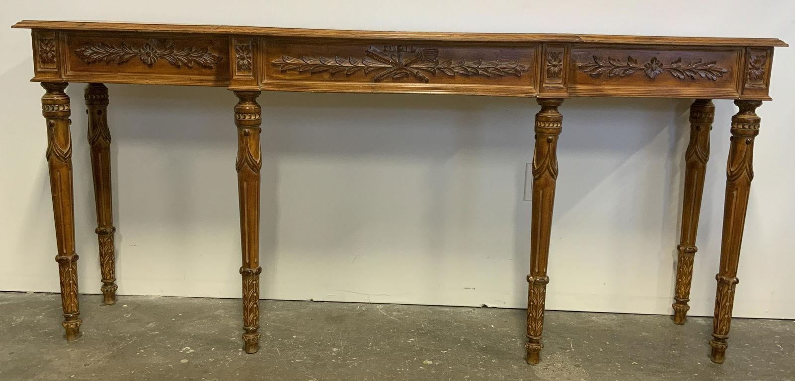 Carved Wooden console Table, Italy (1 of 16)