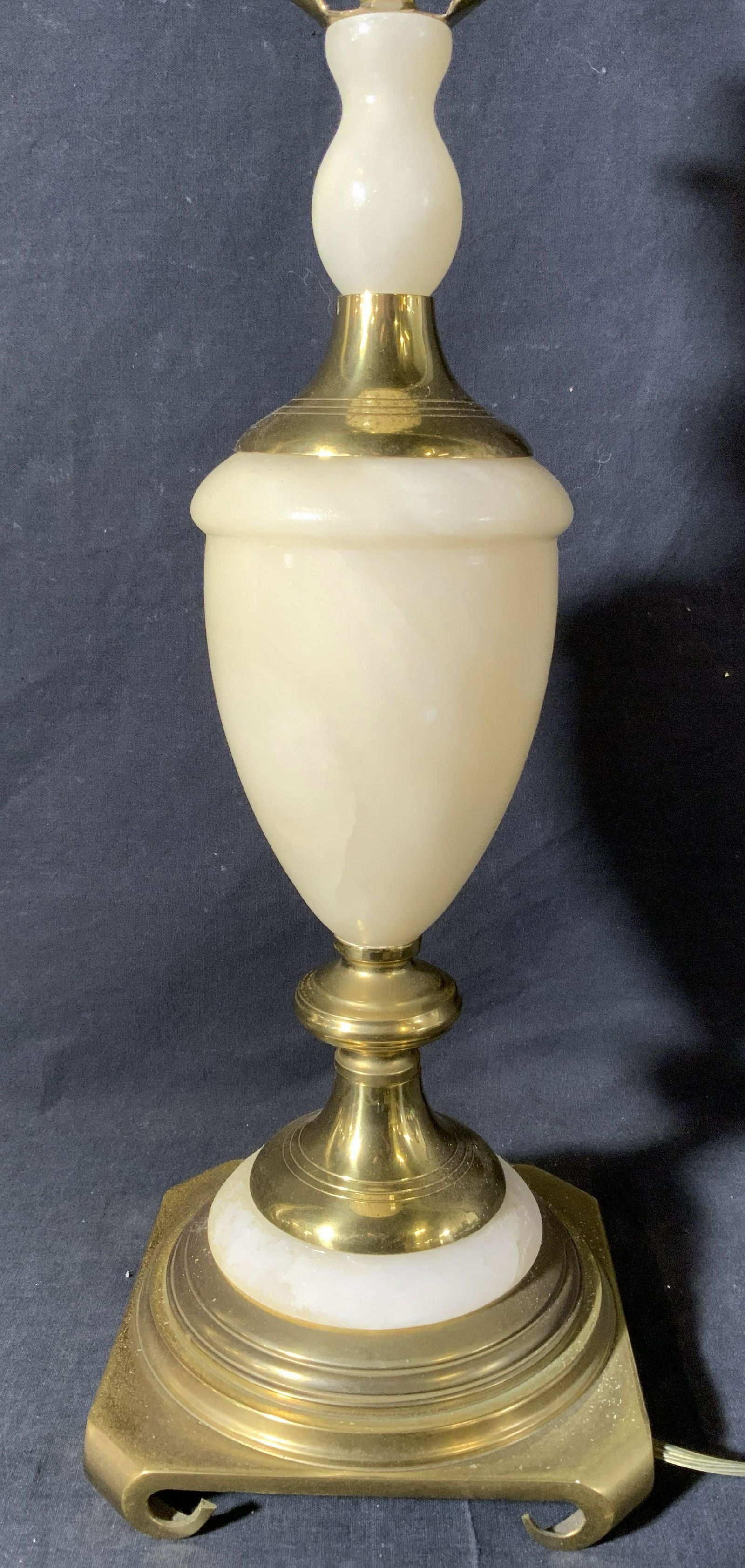 Vintage Marble & Brass Table Lamp (1 of 10)