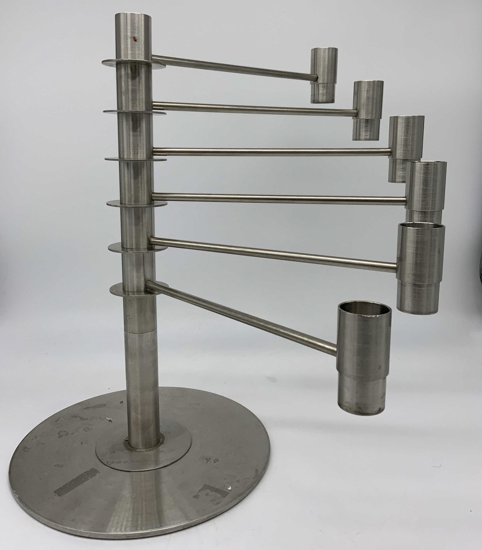 Modern Chrome Adjustable Candle Stick Holder (1 of 6)