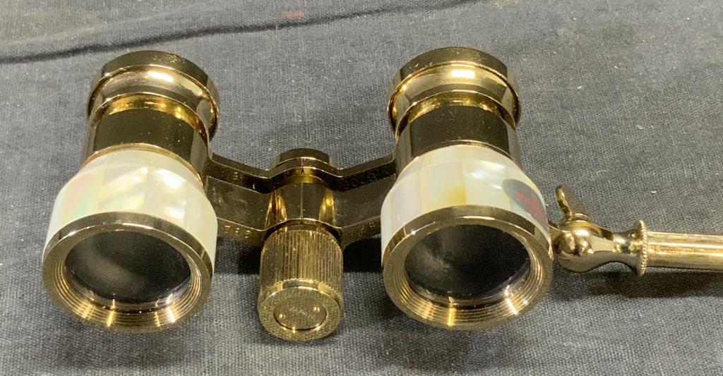 BOWER Pair French Mother of Pearl Opera Glasses (1 of 8)