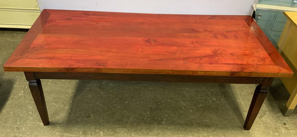 Vintage Carved Wooden Dining Table, Farm Table (1 of 10)