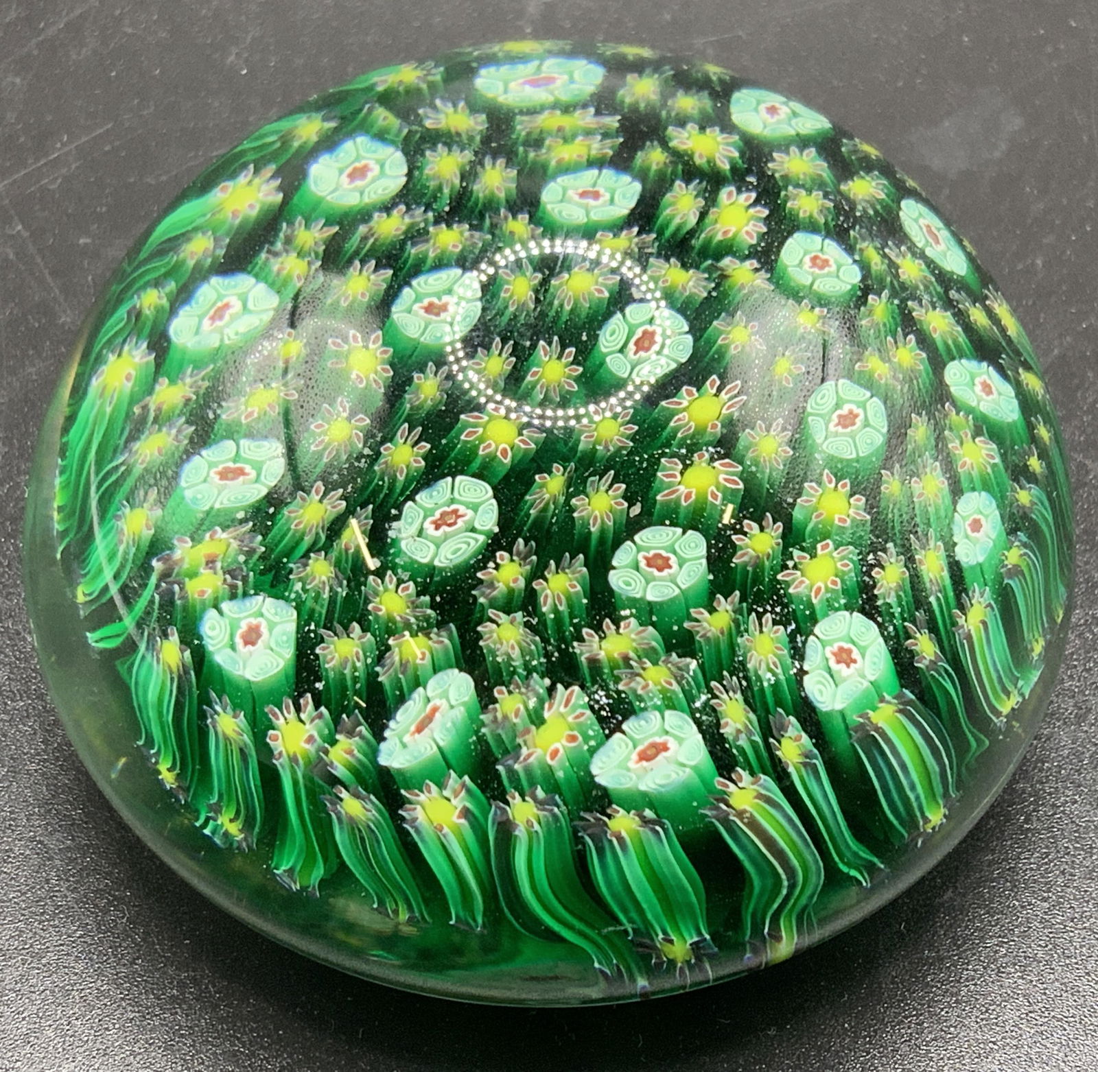 Murano Millefiori Dome Shaped Paperweight (1 of 6)