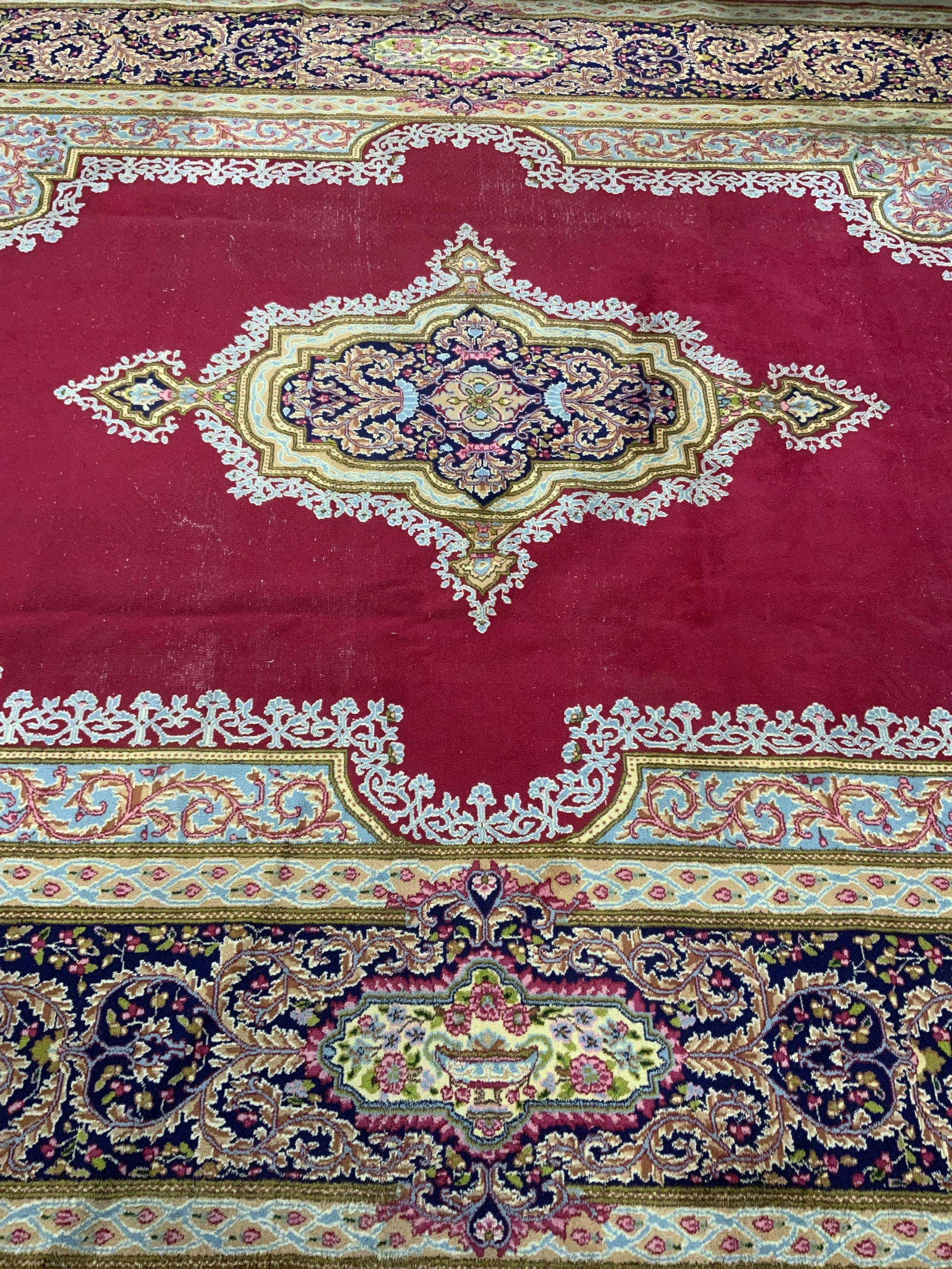 Vntg Handmade Oriental Room Size Wool Rug (1 of 11)