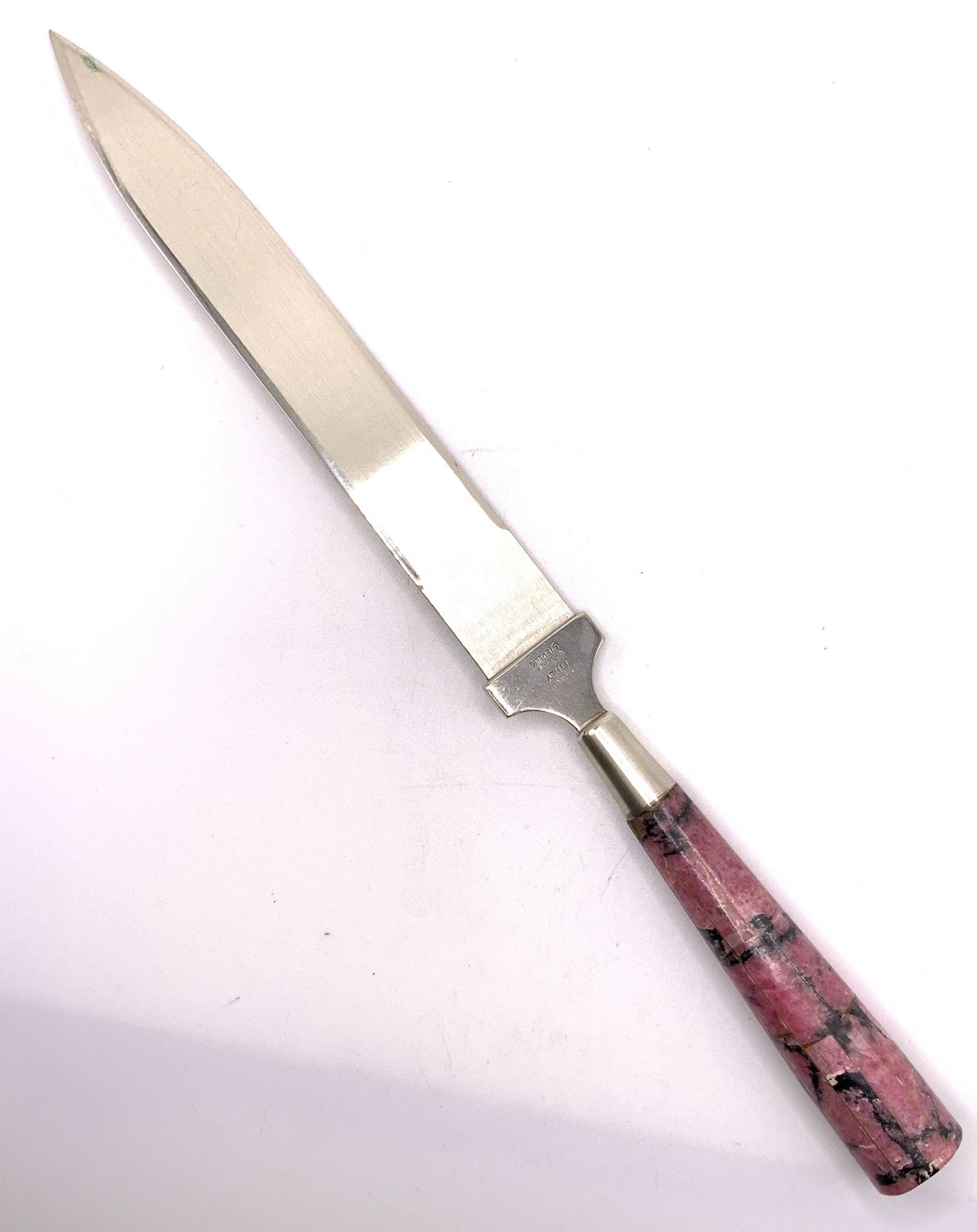 Sterling Silver & Rhodonite Knife, Italy (1 of 7)