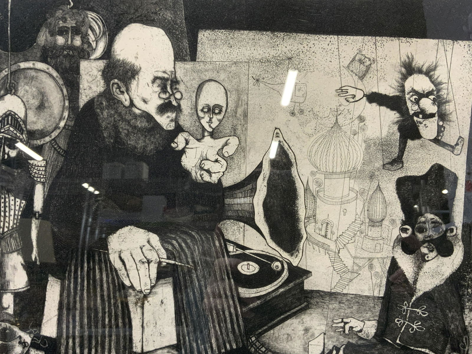 ENRIQUE MARIN Untitled Etching 1964 (1 of 13)